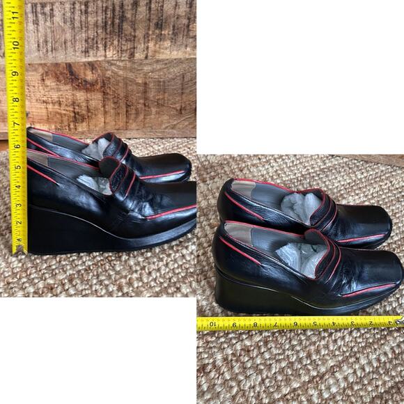 Rare Y2k Stephane Kelian Wedge Square Toe Shoes, Size 7 - Picture 8 of 8